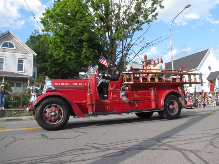 parade antique fire truck