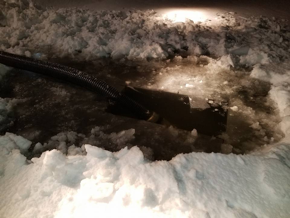 hose in ice